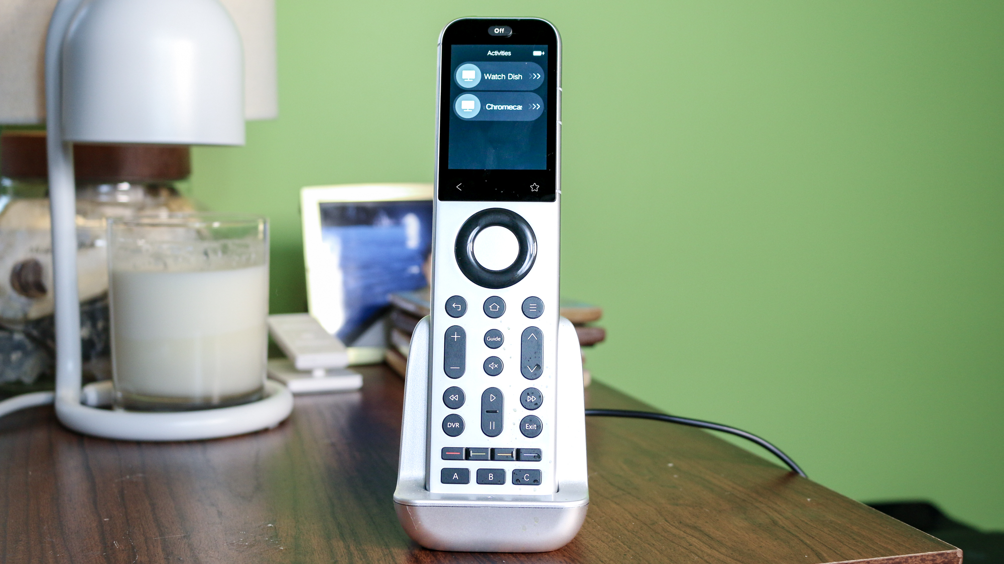 Sofabaton X2 in cradle