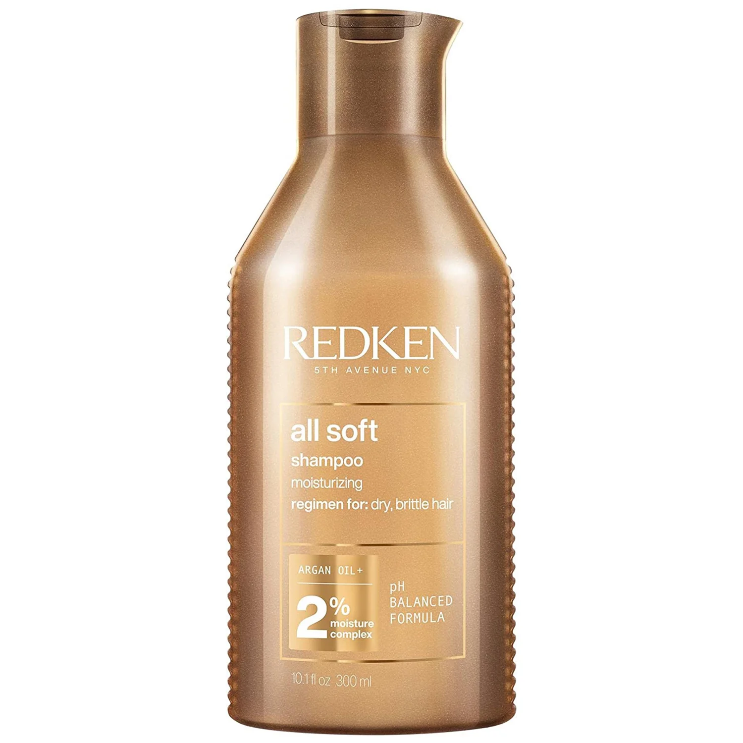 Redken All Soft Shampoo for Dry Hair, With Argan Oil for Softness and Shine 300ml