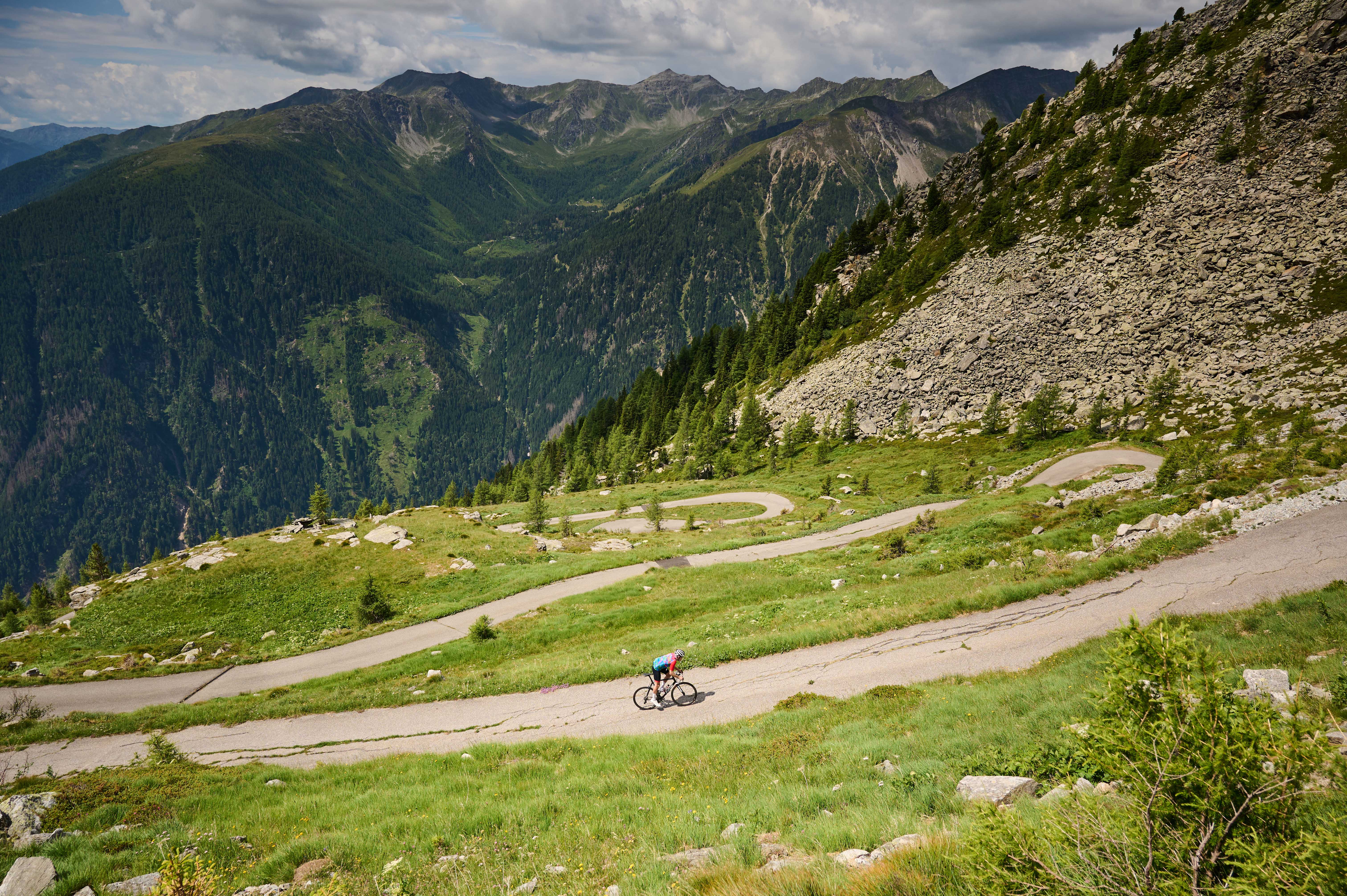 Riding in the mountains in Austria