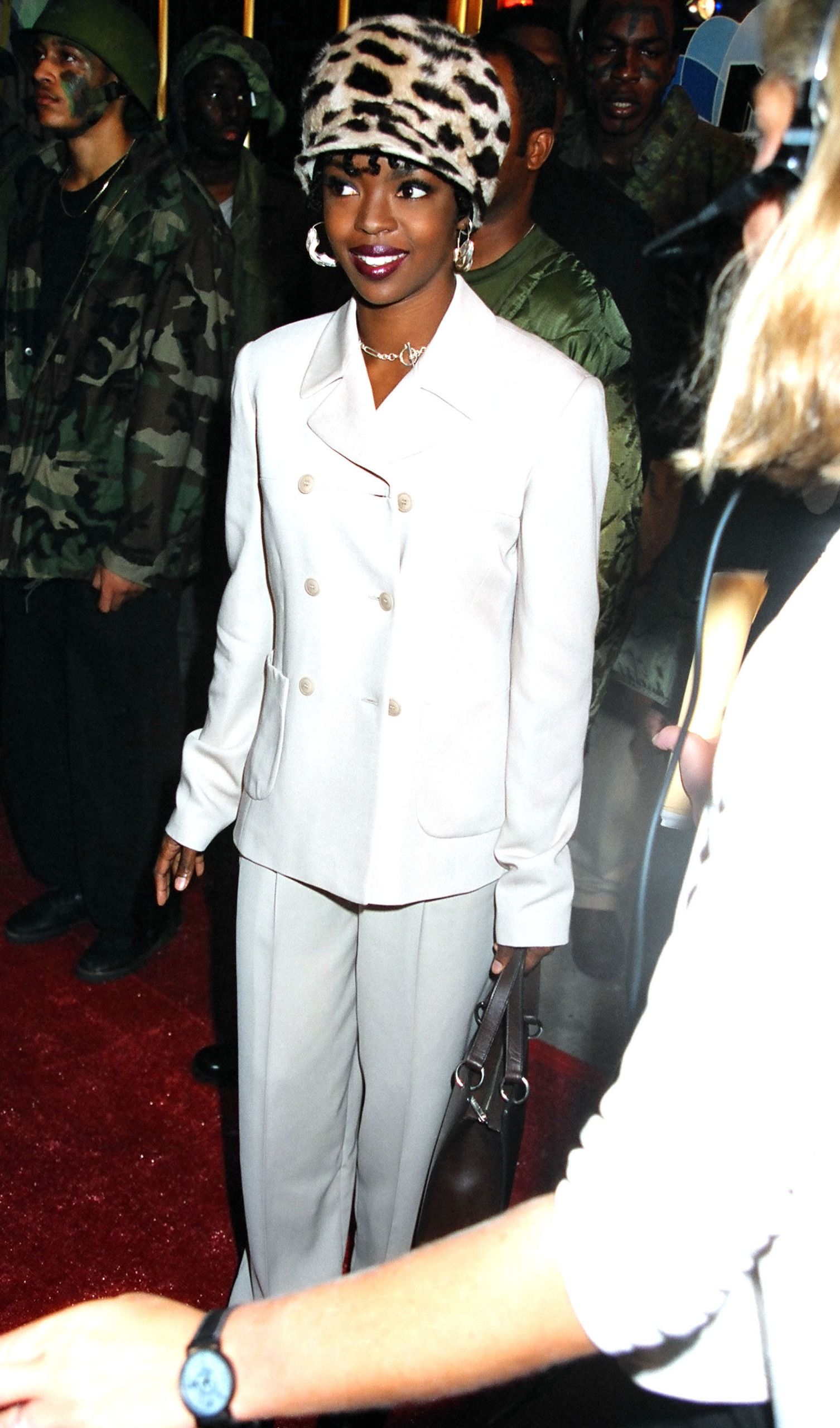Lauryn Hill's red carpet look at the 1996 MTV Video Music Awards