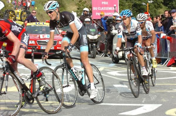 Andy Schleck leads Tom Danielson