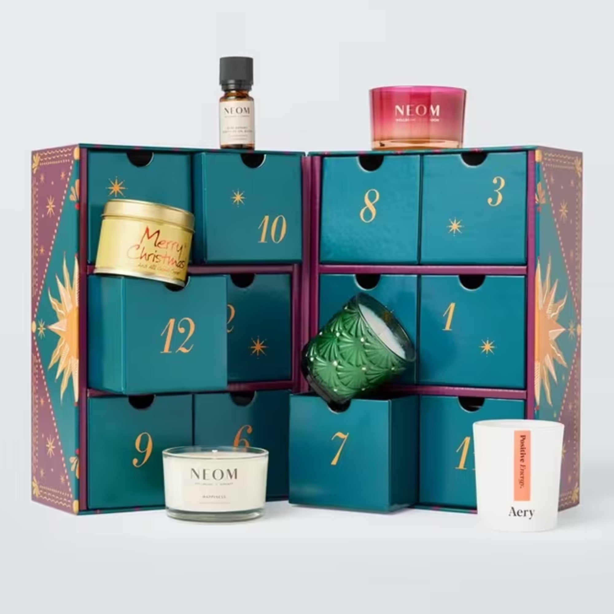 An open John Lewis Scented Candle &amp;amp; Oils Advent Calendar open