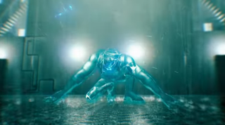 An image from a fan remake of the Metal Gear Solid 2 intro in Unreal Engine 5