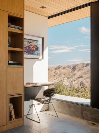 Study with a view at High Desert Retreat by Aidlin Darling Design