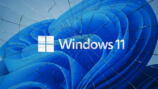 Windows 11 logo shattered