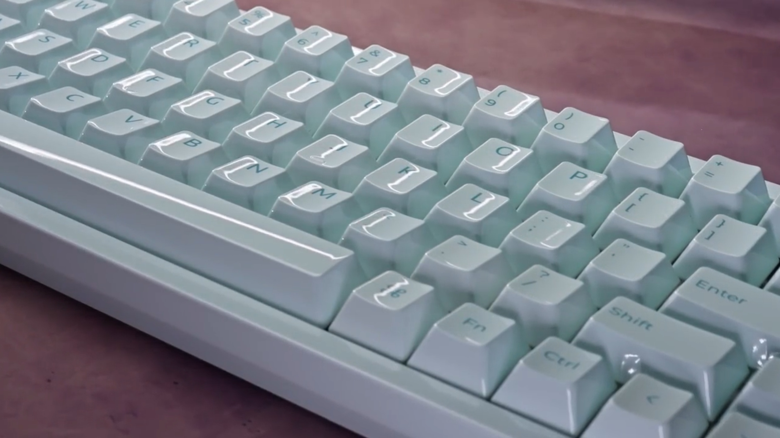 A Keychron Q16 HE 8K fully ceramic gaming keyboard