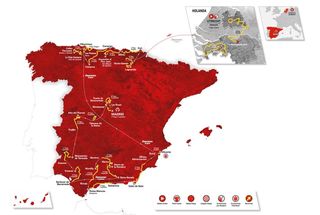 The route map for the Vuelta a Espana 2022