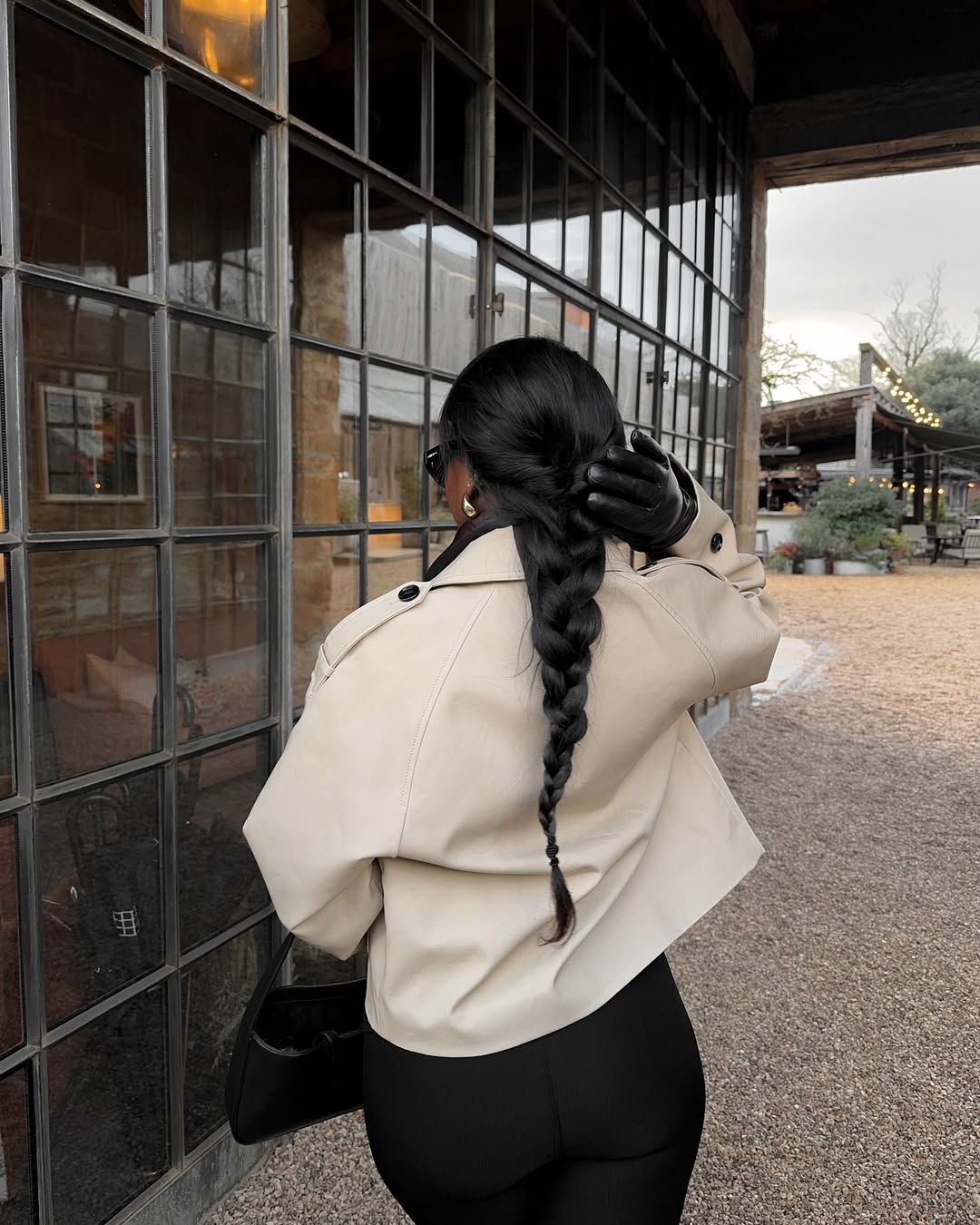 Flora Murunga wears a fishtail braid