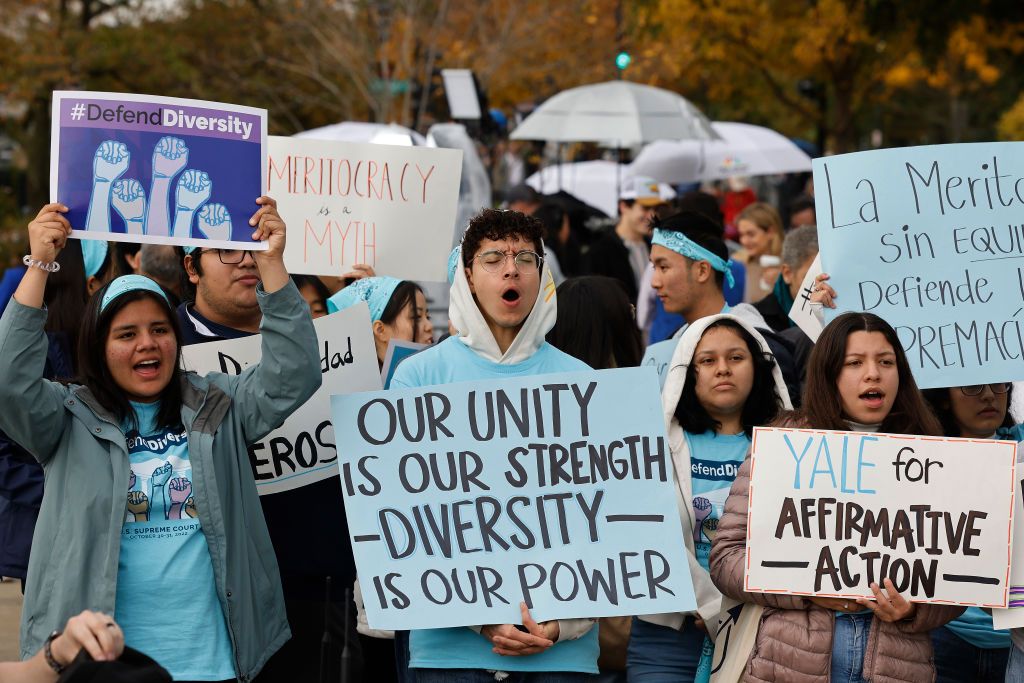 Affirmative action protest.