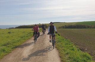 Image of Agathe Daudibon's family riding in France