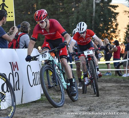 Sam Gaze (Specialized Racing) and Anton Cooper (Trek Factory Racing XC)