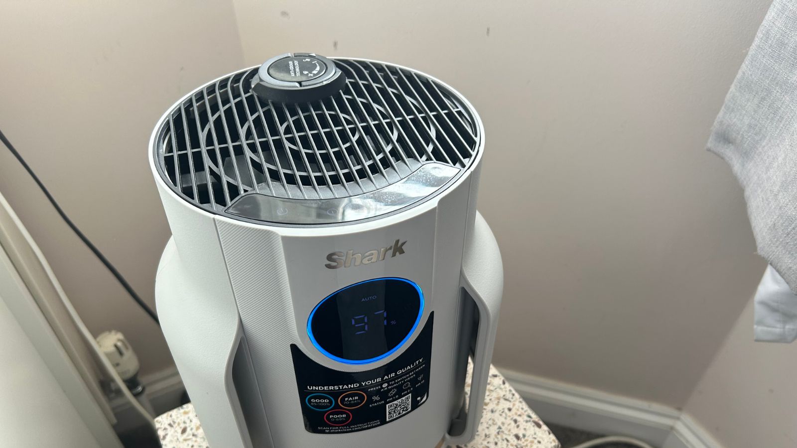 Shark NeverChange Air Purifier Compact Pro in bedroom