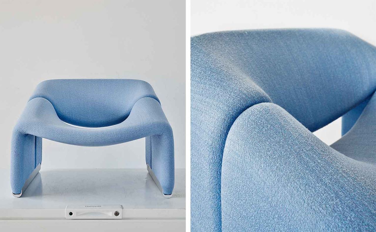 Paulin Paulin Paulin Basic.Space Groovy armchair in blue