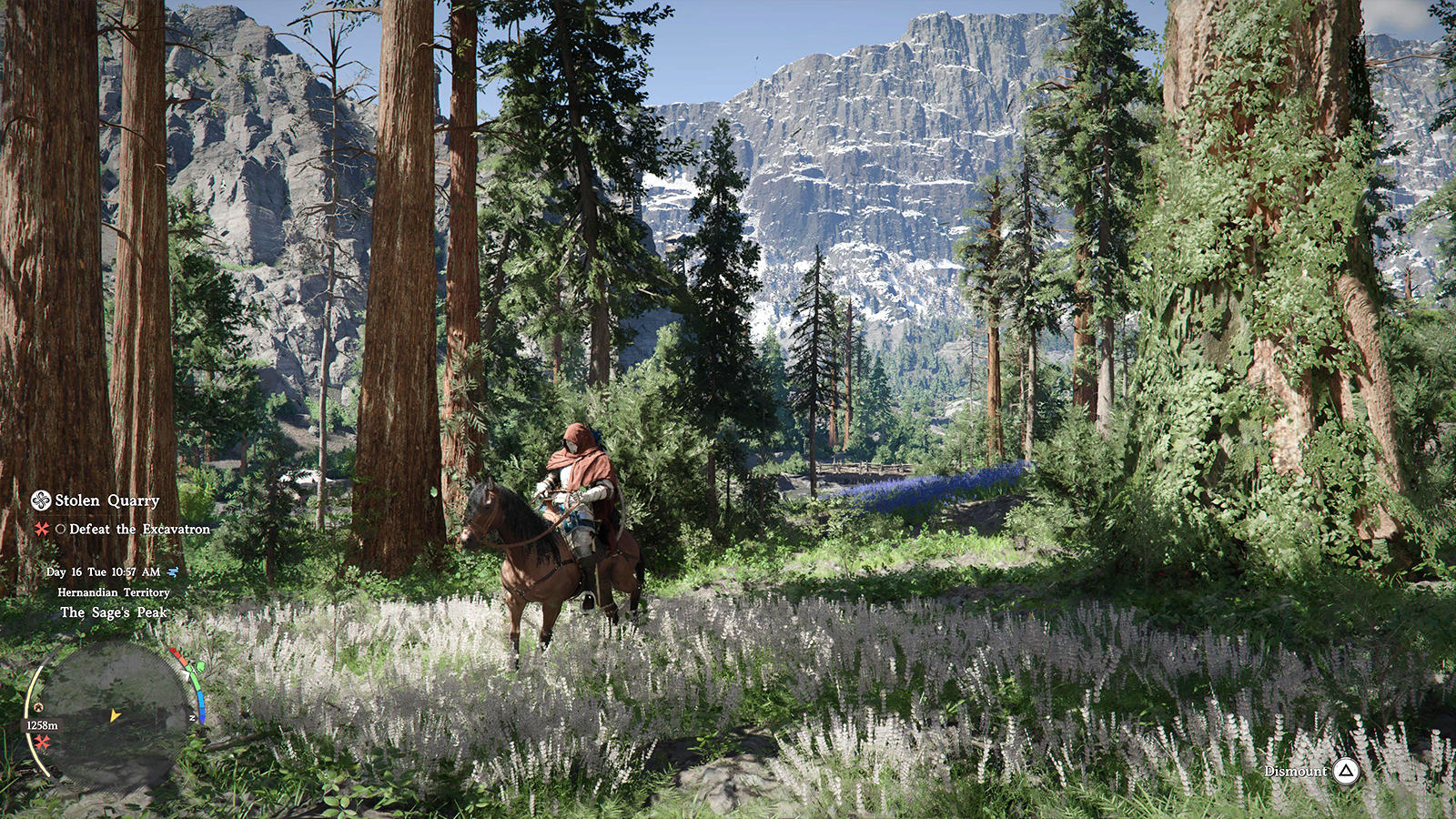 Screens from a fantasy video game