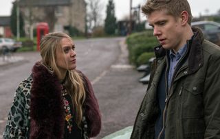 FROM ITV STRICT EMBARGO - Print media - No Use Before Tuesday 7th March 2017 Online Media - No Use Before 0700hrs Tuesday 7th March 2017 Emmerdale - Ep 7773 Wednesday 15th March 2017 After a visit to the prison, a concerned Robert Sugden [RYAN HAWLEY] tells Rebecca White [EMILY HEAD] he’s been unable to see Aaron because of some sort of incident. Picture contact: david.crook@itv.com on 0161 952 6214 Photographer - Amy Brammall This photograph is (C) ITV Plc and can only be reproduced for editorial purposes directly in connection with the programme or event mentioned above, or ITV plc. Once made available by ITV plc Picture Desk, this photograph can be reproduced once only up until the transmission [TX] date and no reproduction fee will be charged. Any subsequent usage may incur a fee. This photograph must not be manipulated [excluding basic cropping] in a manner which alters the visual appearance of the person photographed deemed detrimental or inappropriate by ITV plc Picture Desk. This photograph must not be syndicated to any other company, publication or website, or permanently archived, without the express written permission of ITV Plc Picture Desk. Full Terms and conditions are available on the website www.itvpictures.com