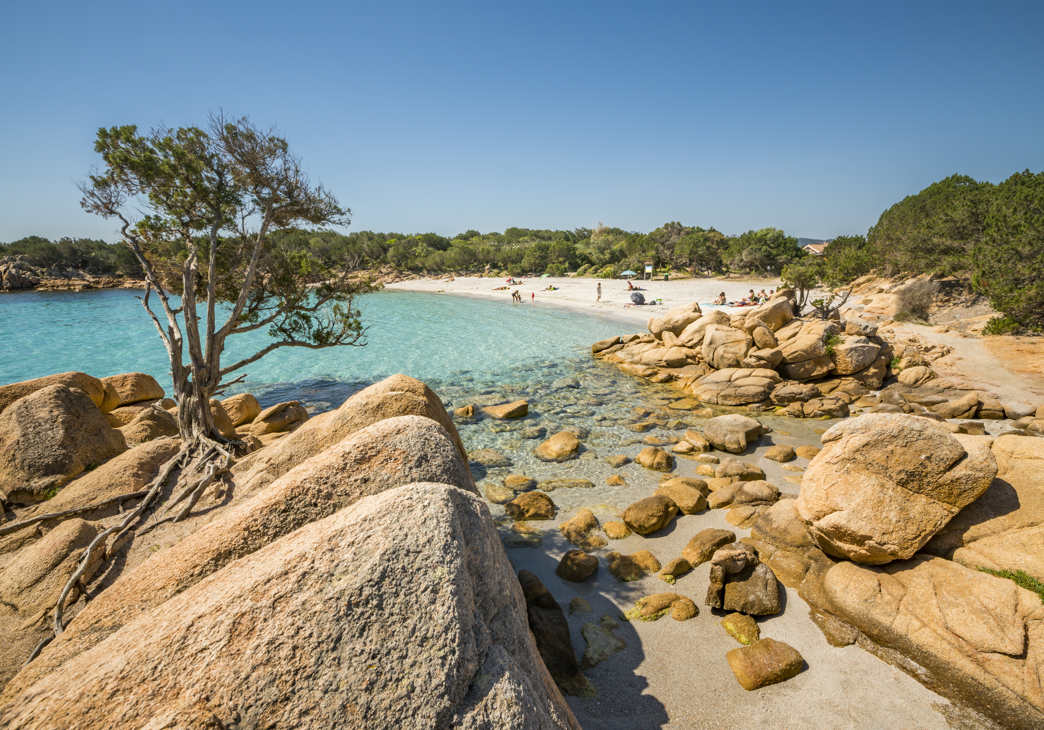 Spiaggia Capriccioli beach on the famous Sardinia