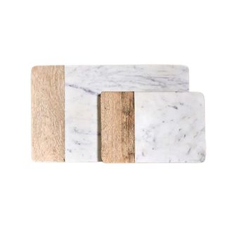 Nkuku marble and wood cheese board