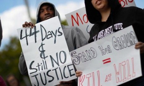 Florida demonstrators demand George Zimmerman&amp;#039;s arrest in the Trayvon Martin case