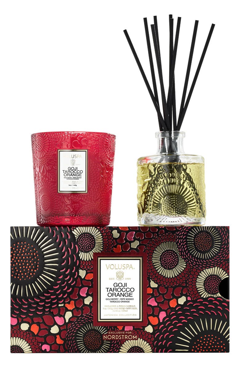 Goji Tarocco Orange Scented Candle & Diffuser Set