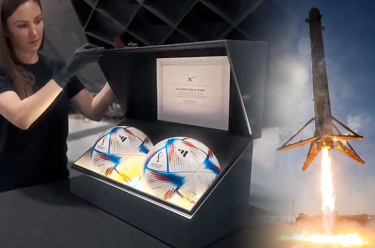 SpaceX launched Qatar World Cup match balls on Falcon 9 first stage