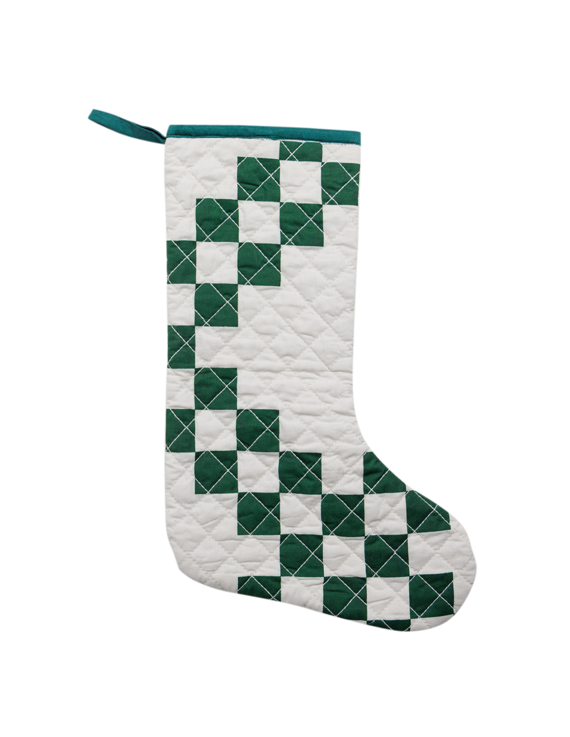 Diamond Quilted Christmas Stocking