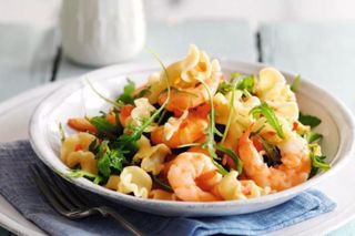 pasta with prawns and chilli