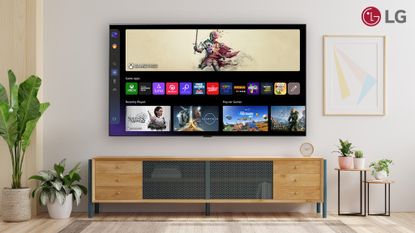 An LG TV running the new Xbox gaming app
