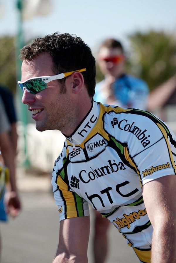 Mark Cavendish before a ride.
