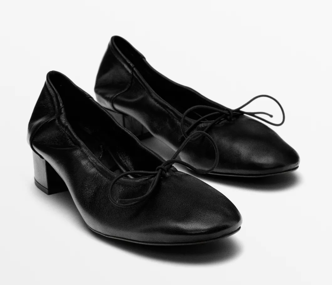 Massimo Dutti, High-Heel Ballerinas