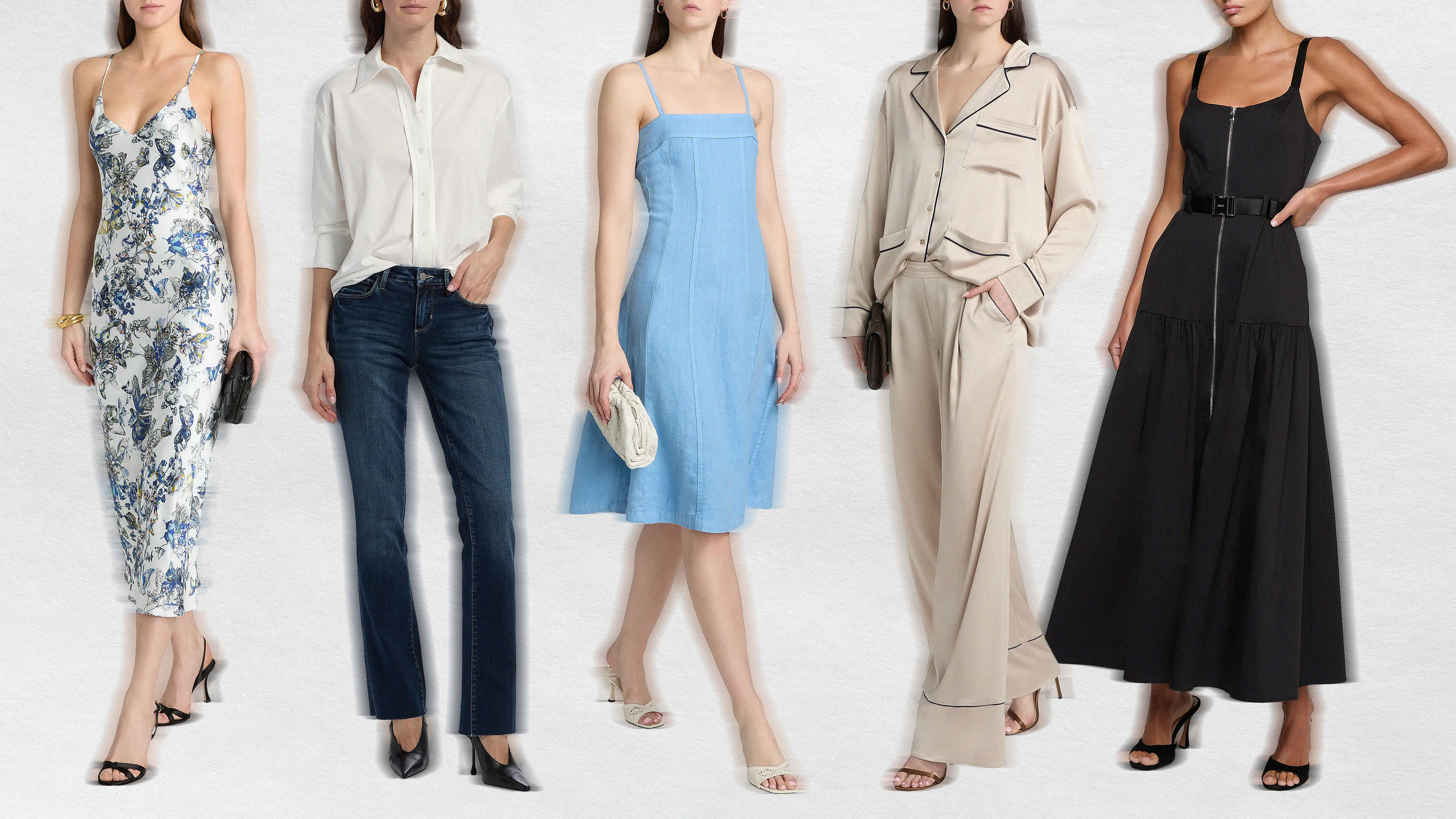 Collage of L'Agence Outfits