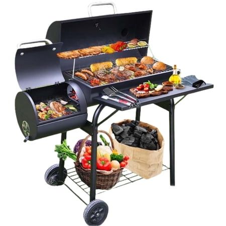 Charcoal Offset Smoker Grill