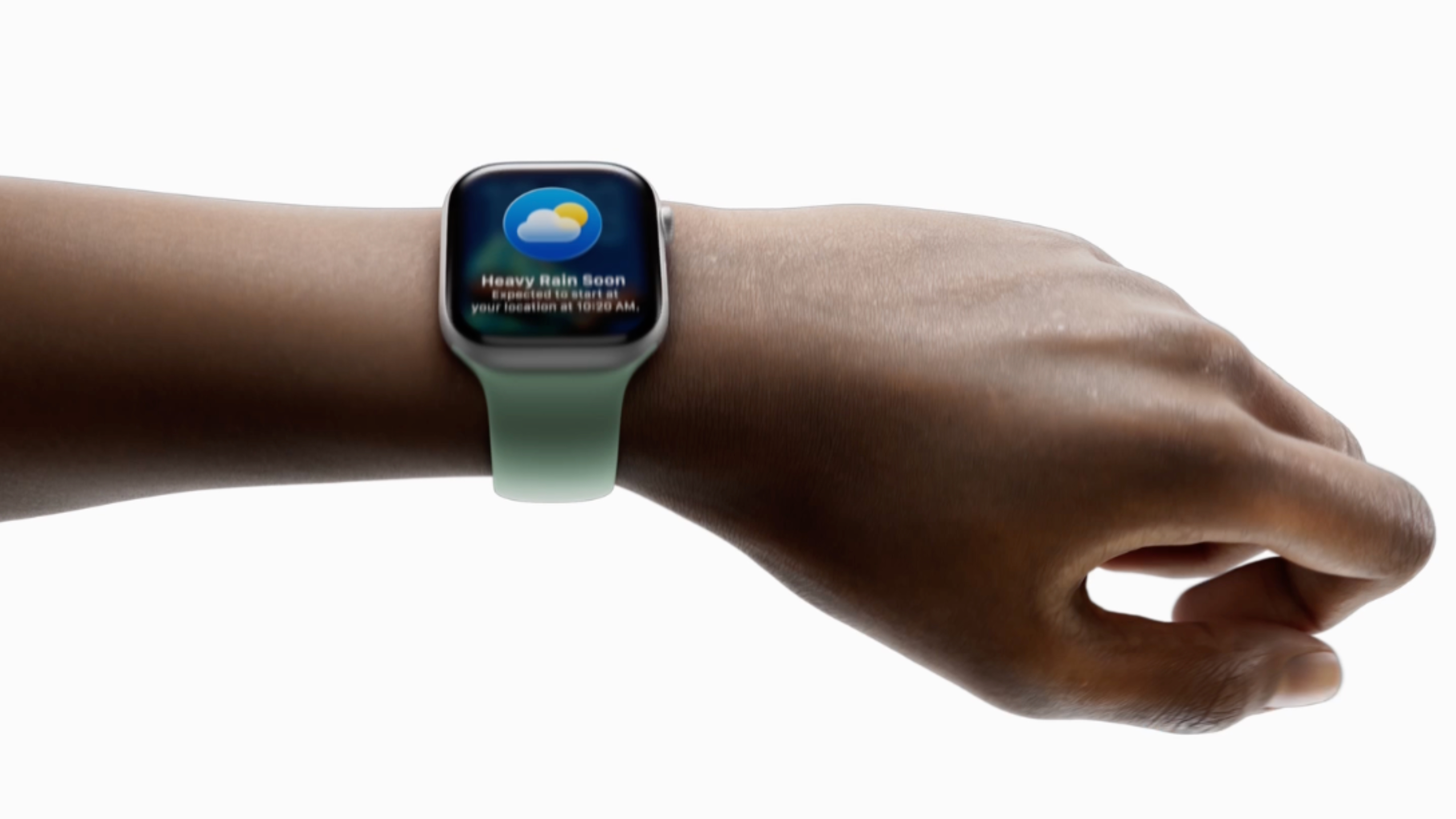 Wrist flick on an Apple Watch with watchOS 26.