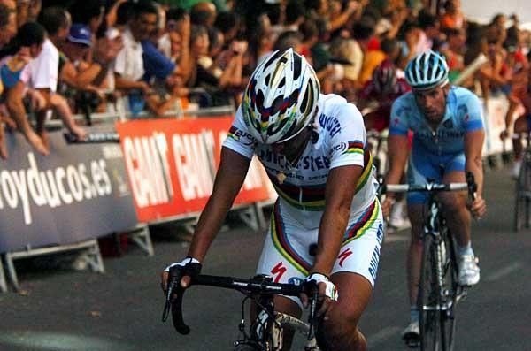 Bettini was beaten and the Italian was disappointed that he couldn't pull off the win in a finish that should have suited him well.