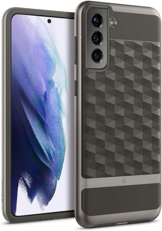 Caseology Parallax Samsung Galaxy S21 Plus Case Ash Gray Color