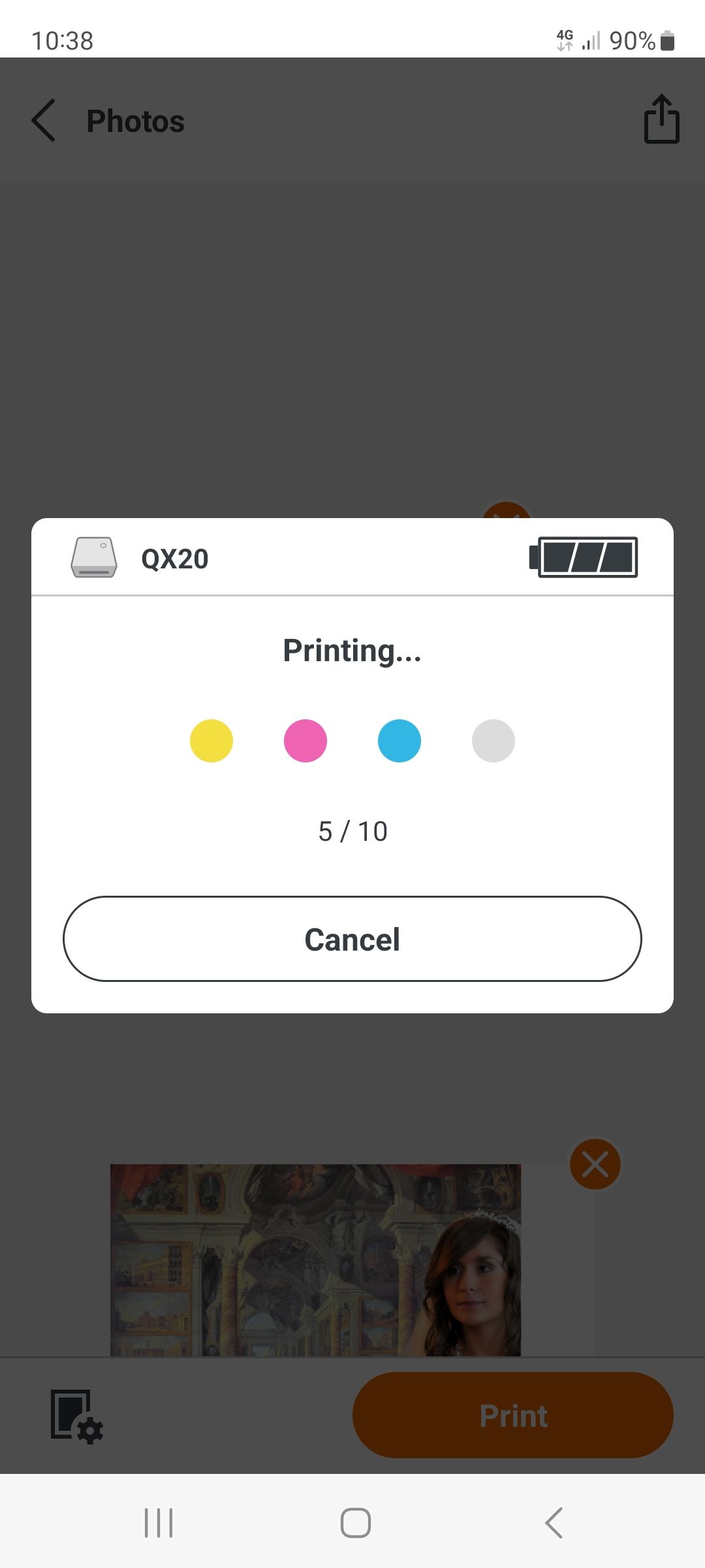 Canon Selphy QX20 app screenshots