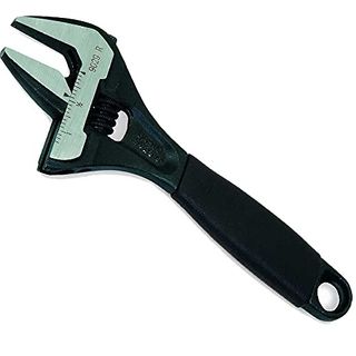 Bahco 9029 R Us 6-Inch Wide Mouth Adjustable Wrench, Black