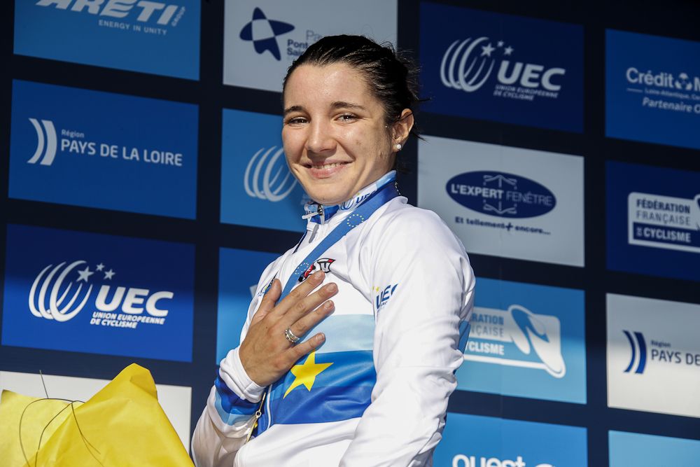 Chiara Teocchi (Italy) with the European championships gold