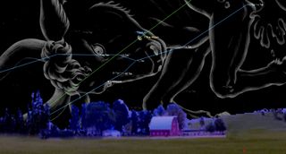 moon tackles taurus night sky september 2019