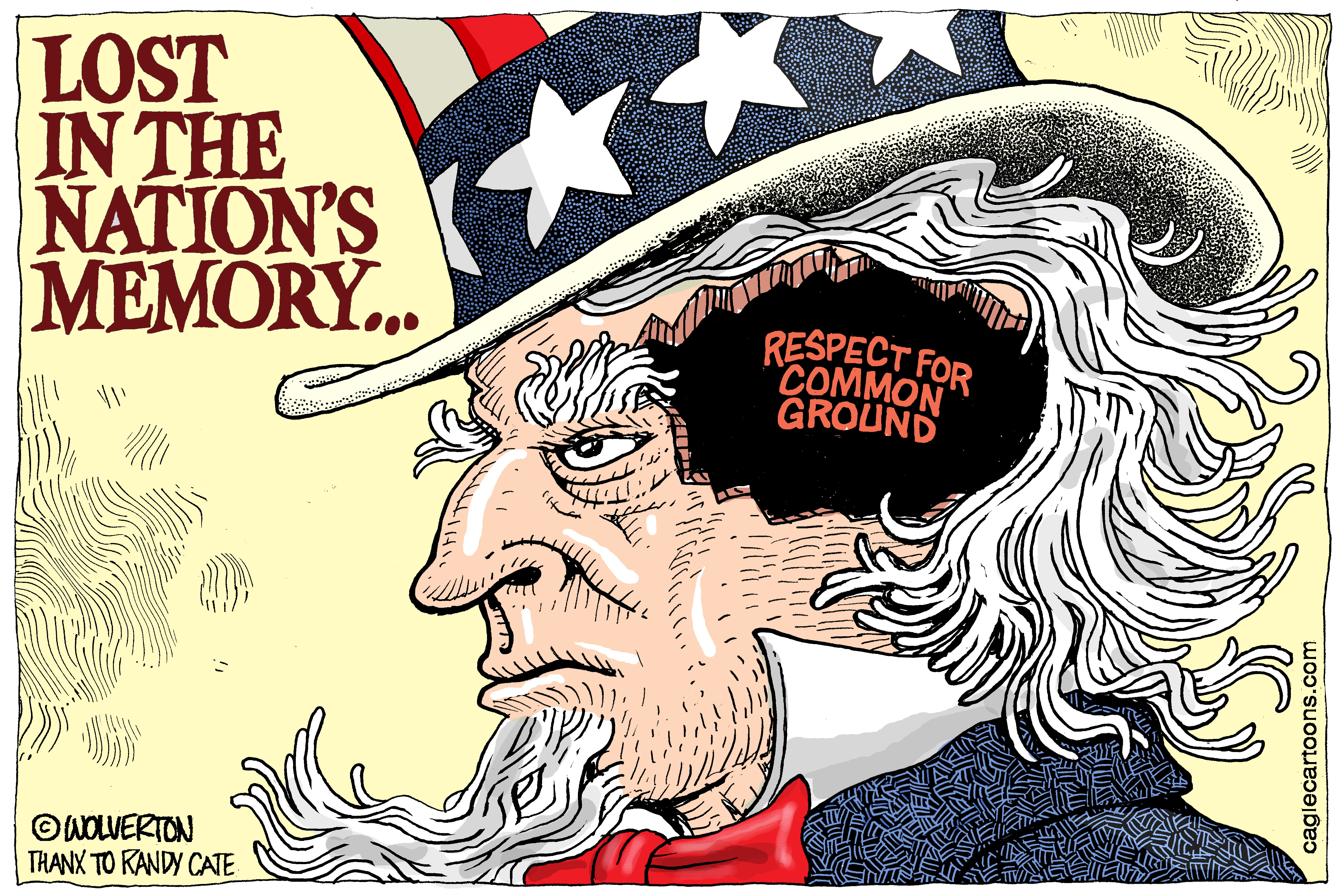 Political cartoon U.S. America party politics partisanship