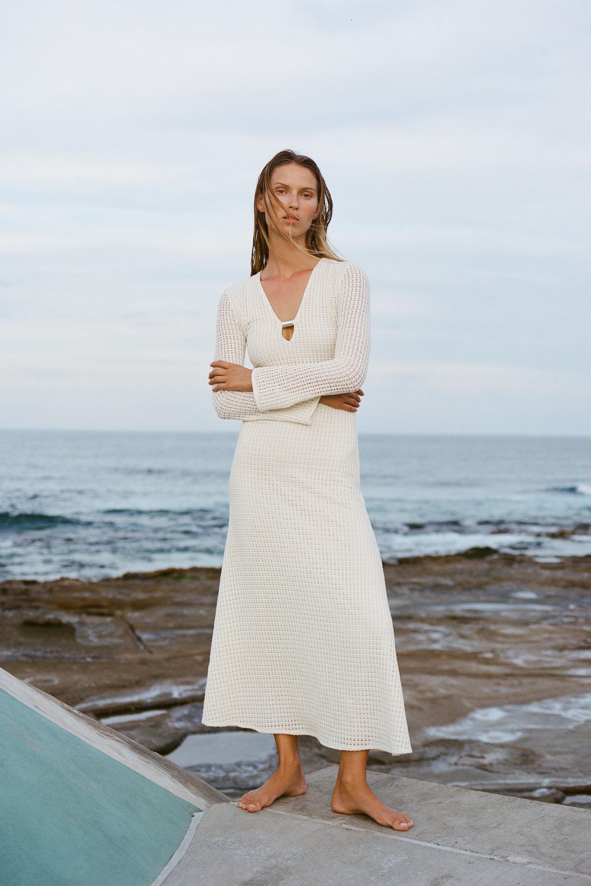 Crochet Midi Dress