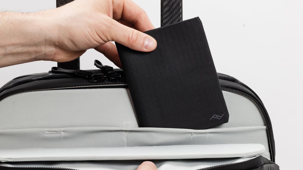 A photo of the Peak Design Passport Wallet on a white background