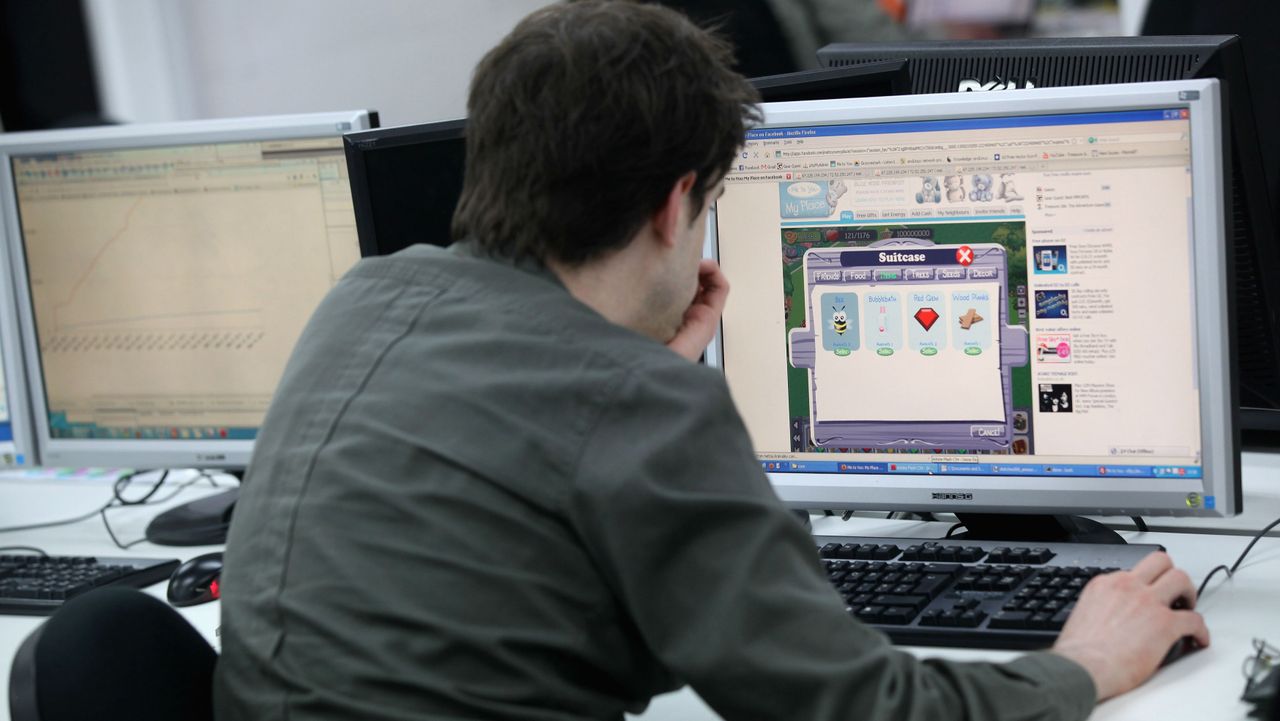 Man working at desk