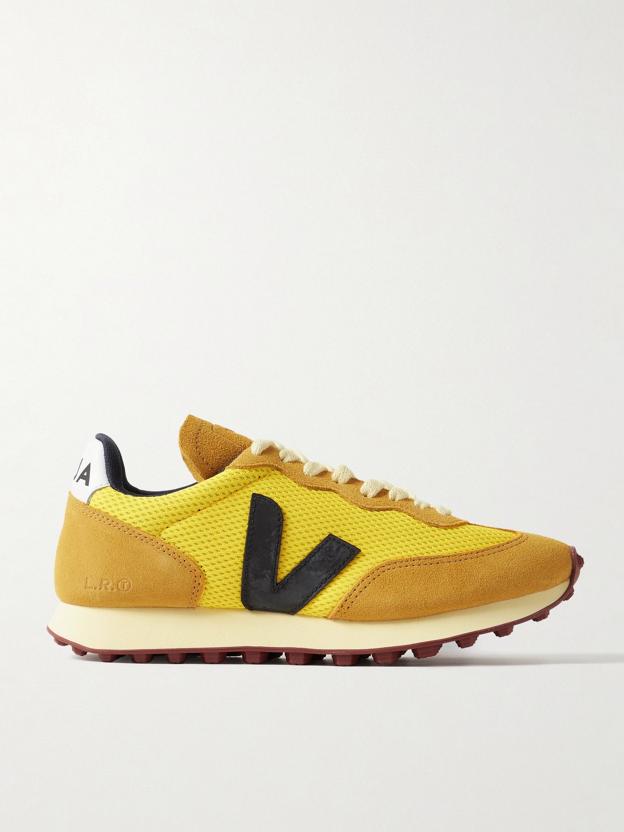 Rio Branco Leather-Trimmed Suede and Alveomesh Sneakers