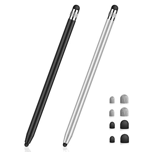 Stylus pens (2 pack with 8 replaceable tips)