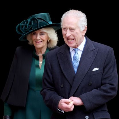 King Charles and Queen Camilla attend the annual Easter Sunday church service in Windsor