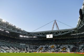 General view inside the stadium prior to the Serie A match between Juventus FC and ACF Fiorentina at Allianz Stadium on November 06, 2021 in Turin, Italy.