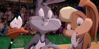 Daffy, Bugs, and Lola in Space Jam
