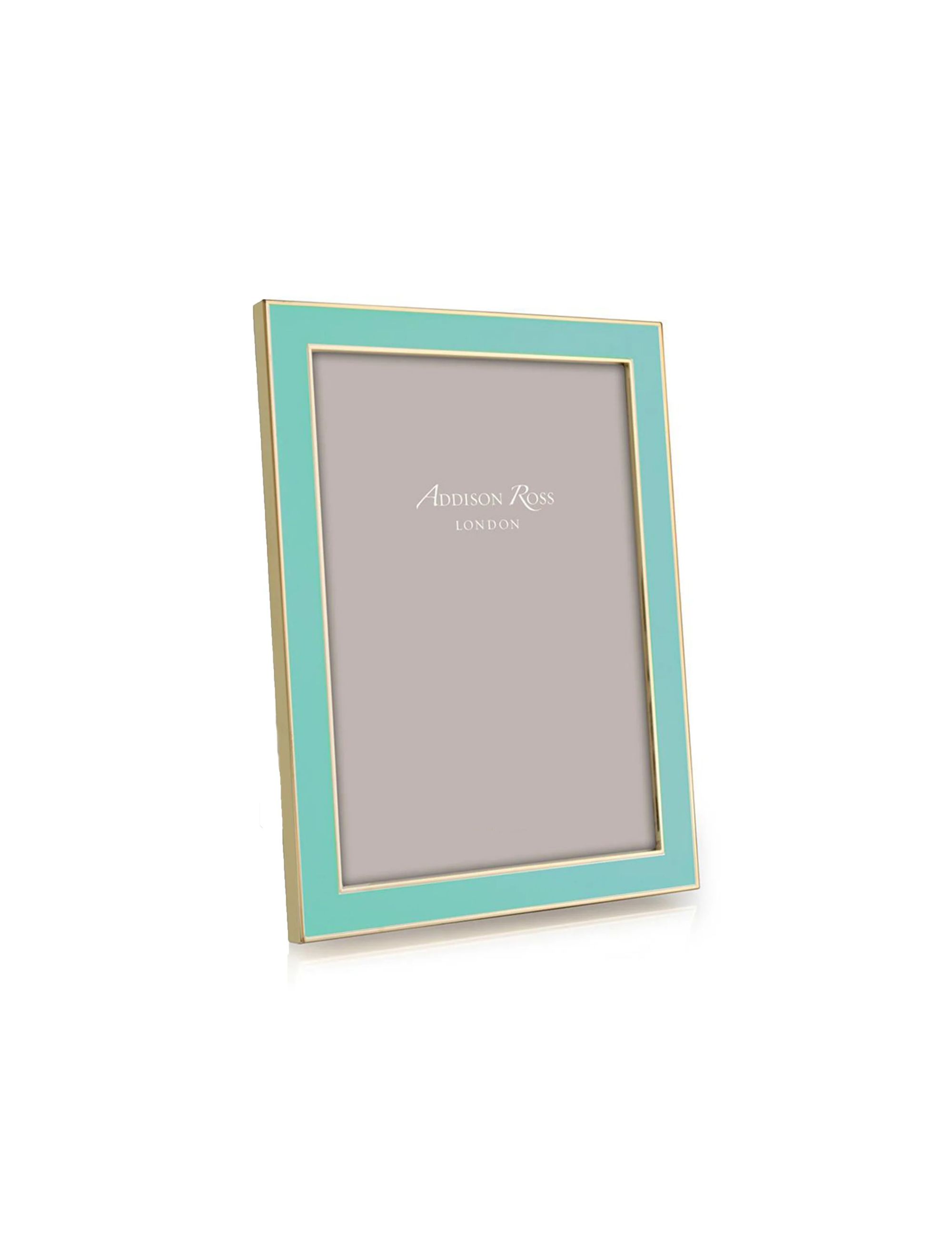 Pastel Blue Enamel & Gold Frame
