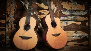 A pair of Sheeran By Lowden electro-acoustic guitars, including an S03 (R) and W02 (L)