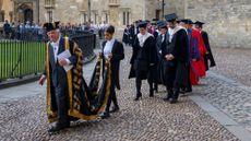 Chris Patten, the outgoing Chancellor of the University of Oxford, takes part in an honourary degree ceremony in June